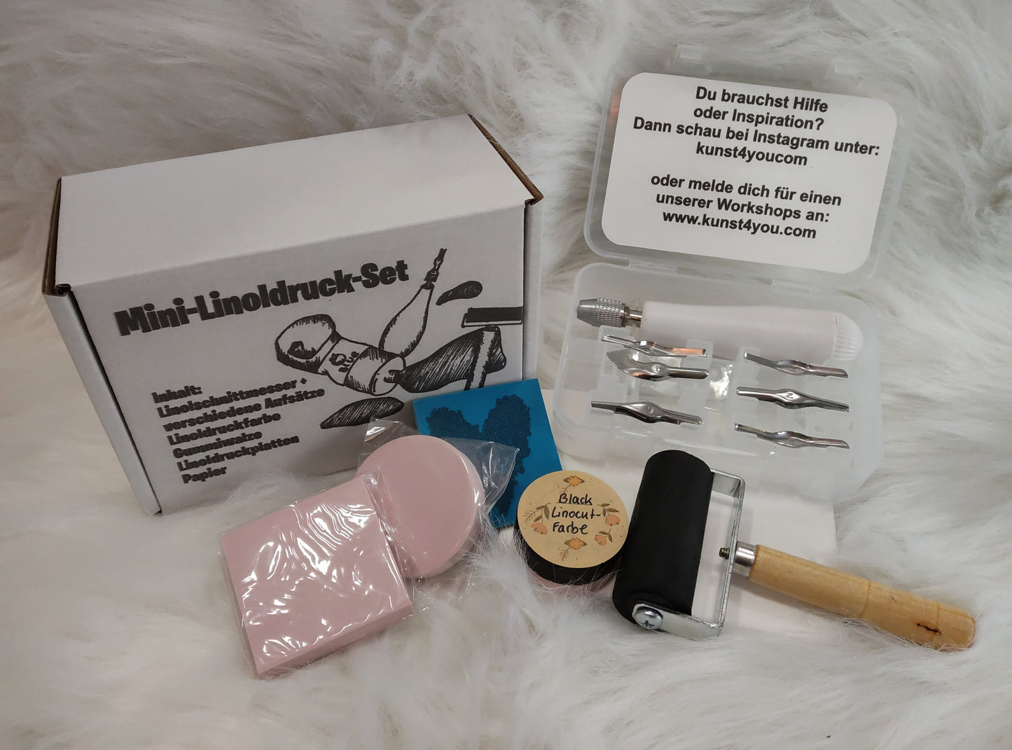 Linolschnitt-Set "Hansi"