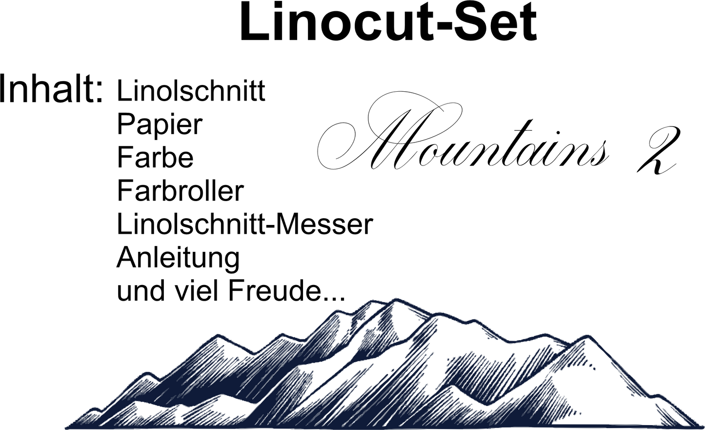 Linolschnitt-Set Mountain 1 & 2 🏔️