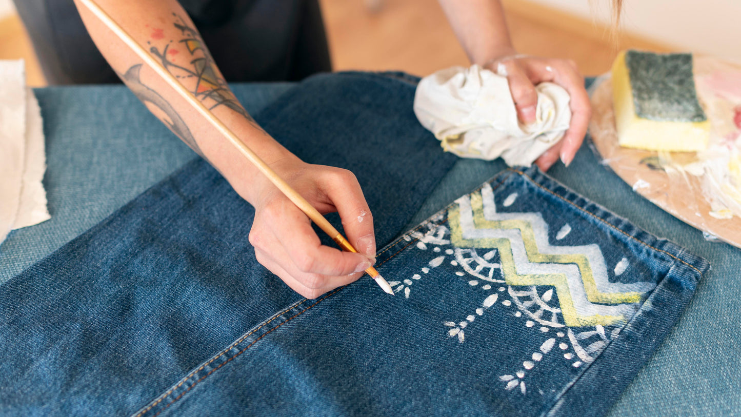Kreative Denim-Kunst in Chemnitz – Bemalen von Jeansjacken