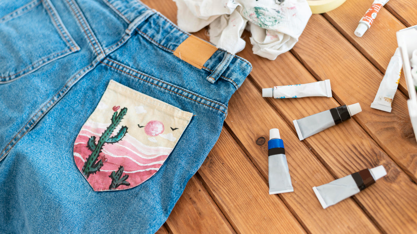 Kreative Denim-Kunst in Chemnitz – Bemalen von Jeansjacken