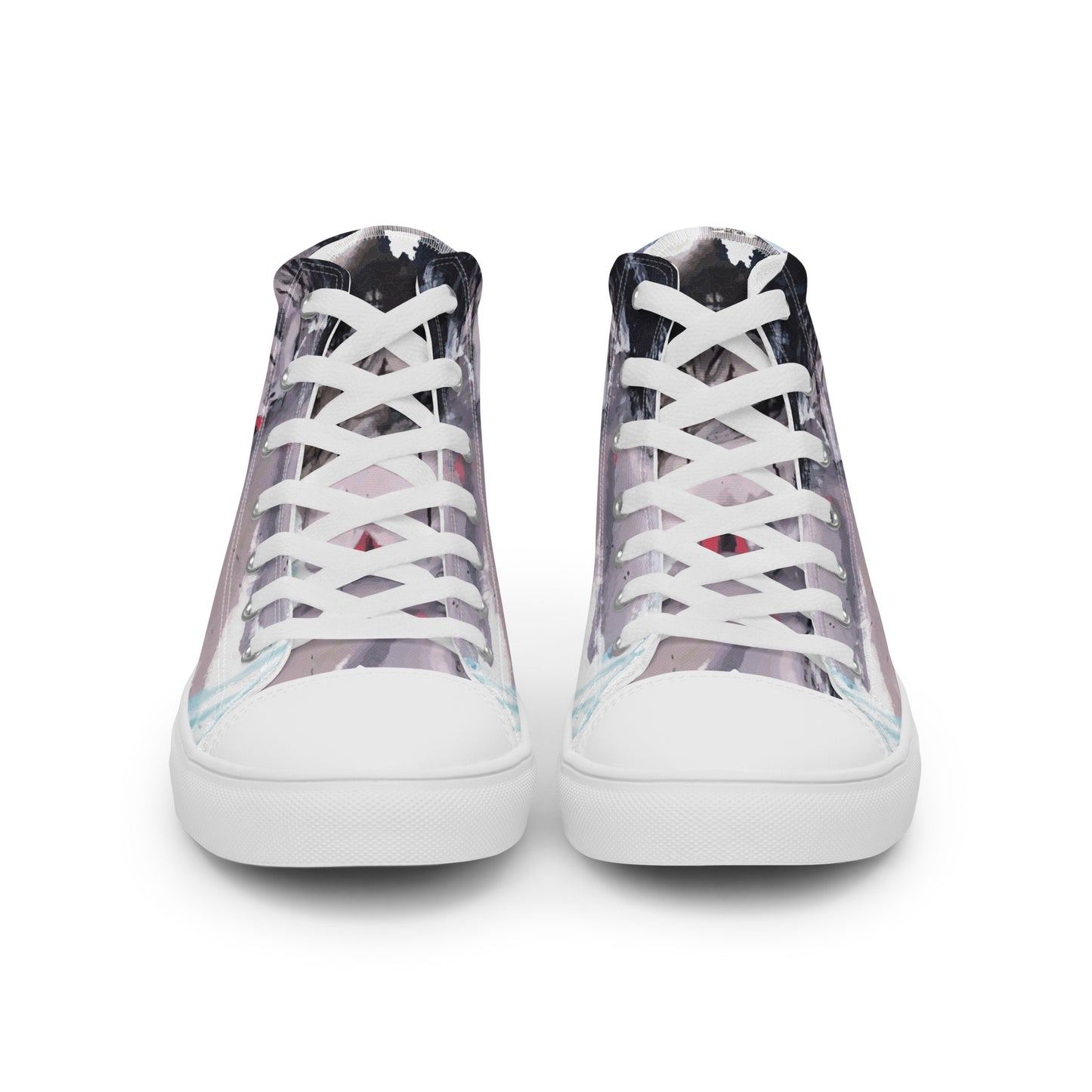 High-Top Leinenschuhe für Damen