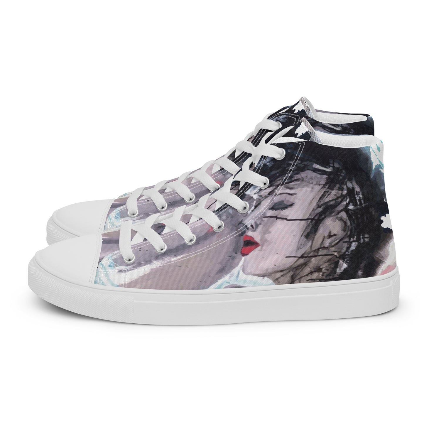 High-Top Leinenschuhe für Damen