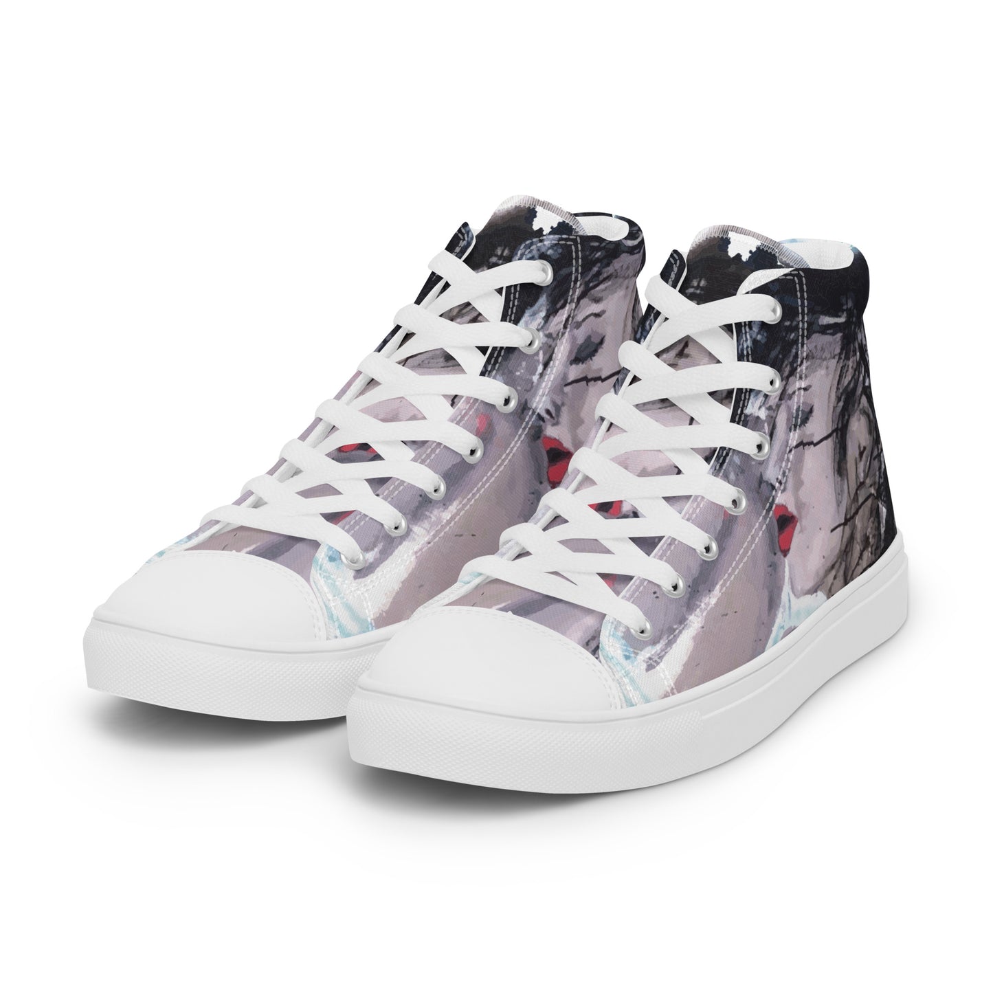 High-Top Leinenschuhe für Damen